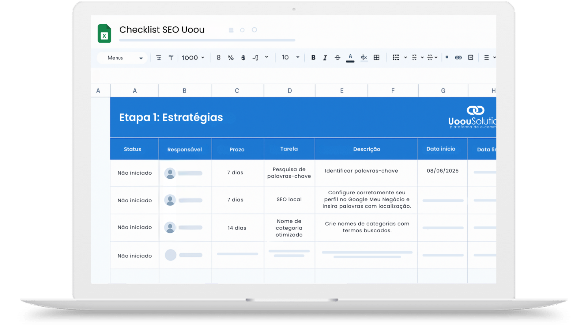 Checklist de SEO para e-commerce, guia gratuito da Uoou